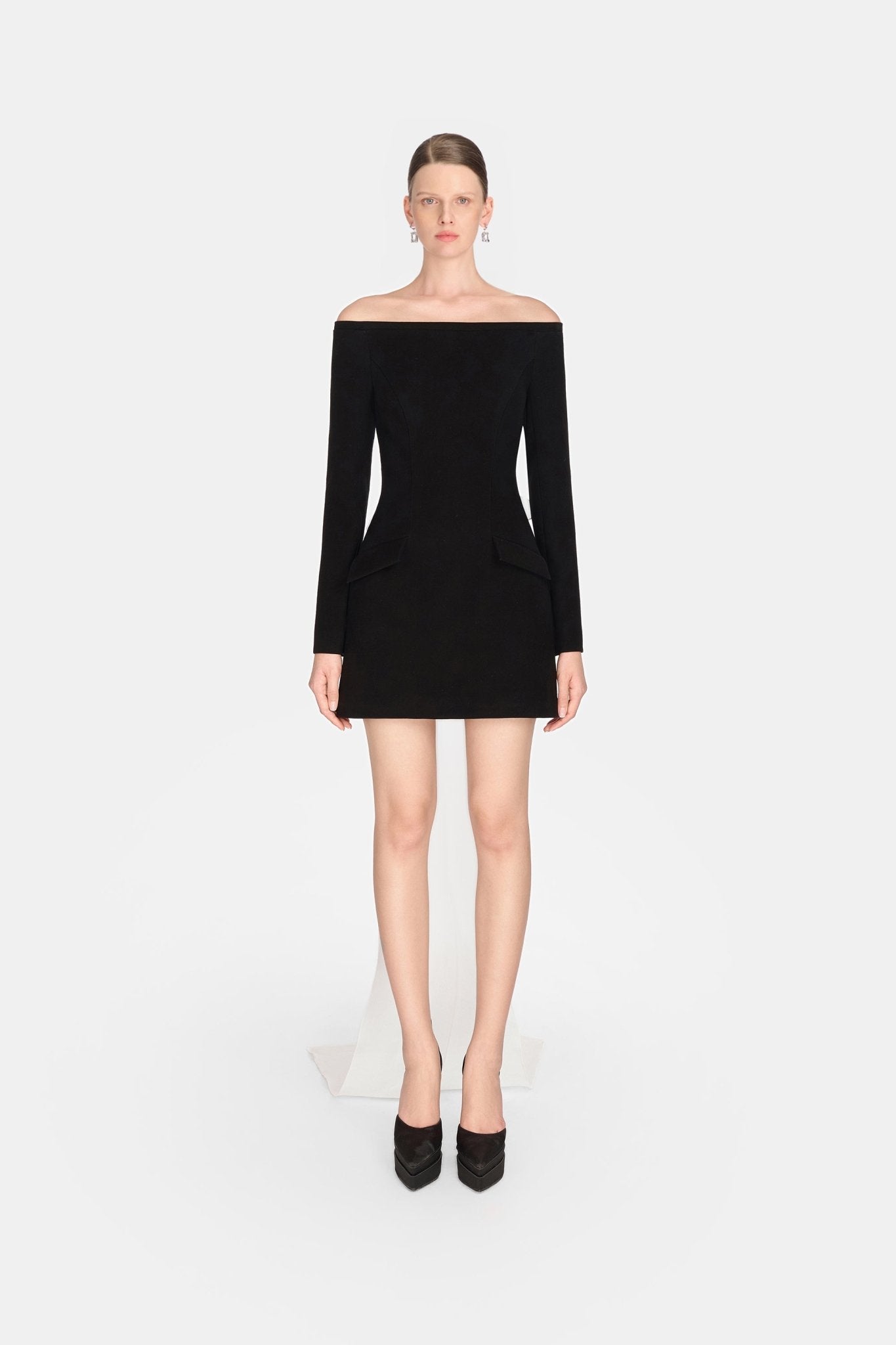 Black Bow Mini Dress - Montsand