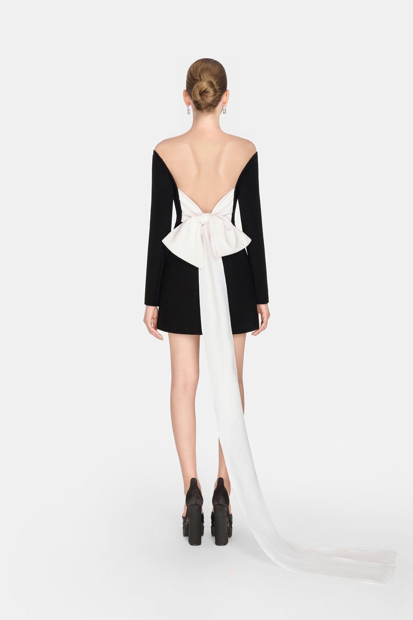 Black Bow Mini Dress - Montsand