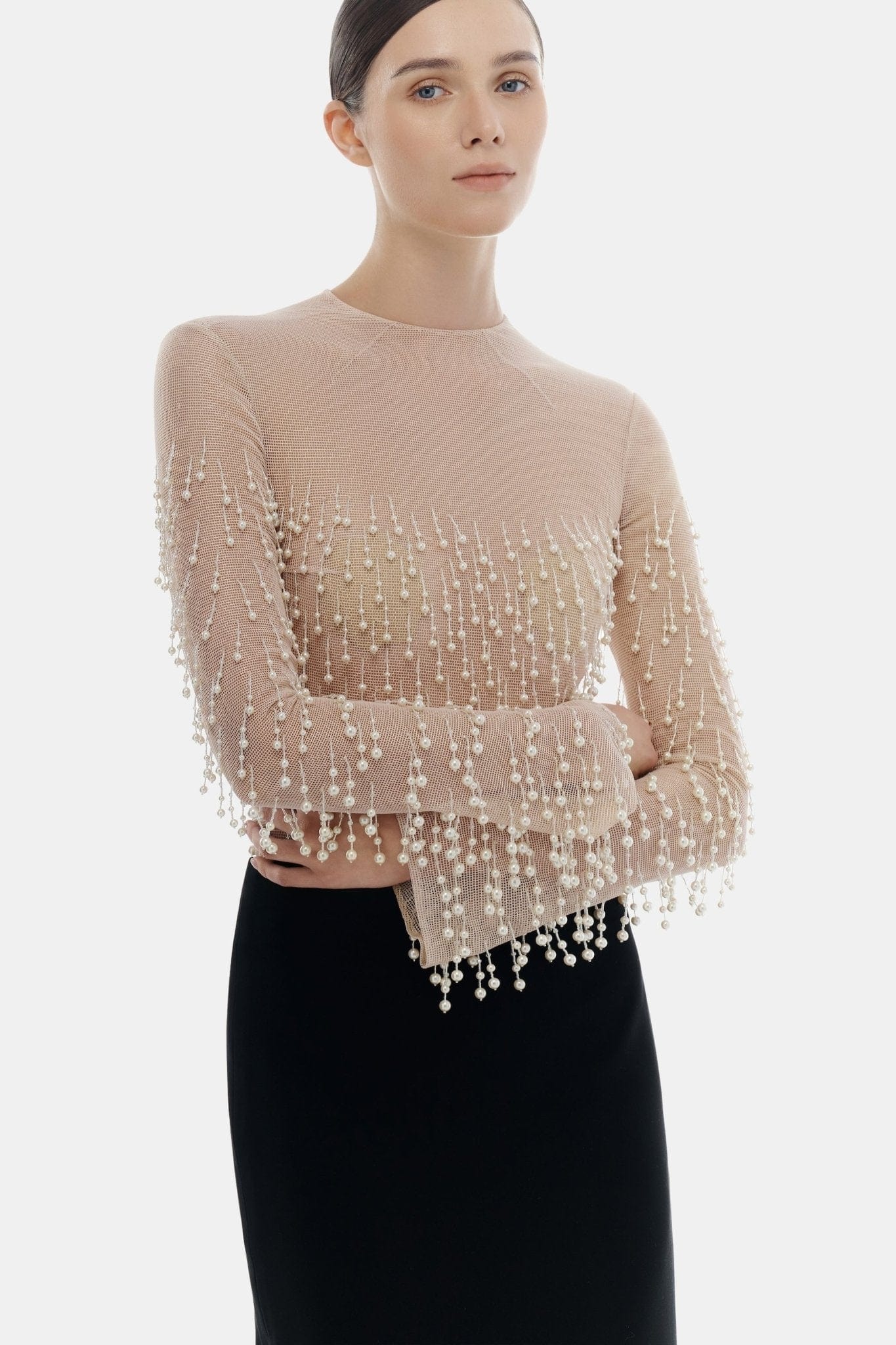 Black Column Dress - Montsand