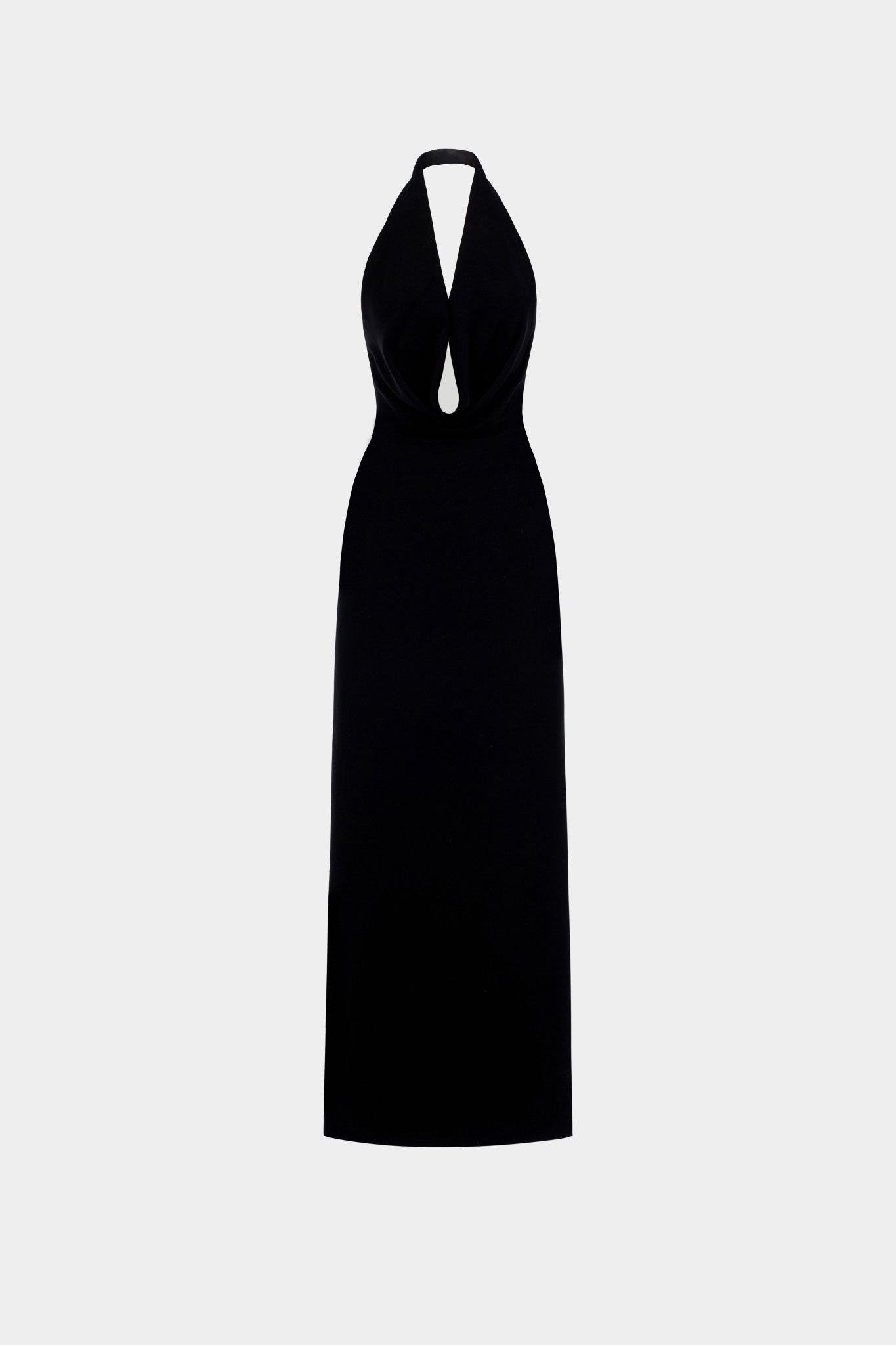 Black Cowl - neck Maxi Dress - Montsand