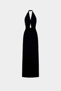 Black Cowl - neck Maxi Dress - Montsand