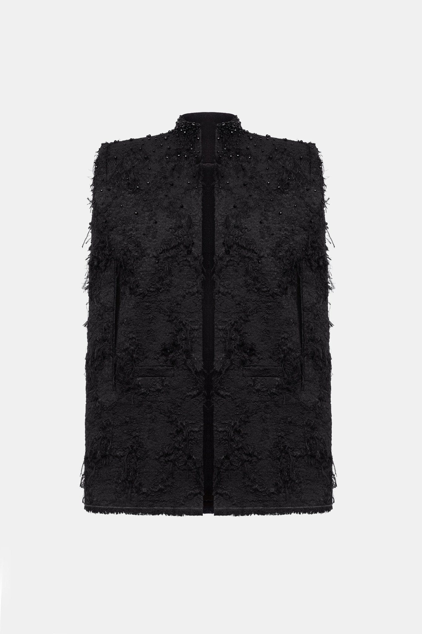 Black Crystal Beaded Cape - Montsand