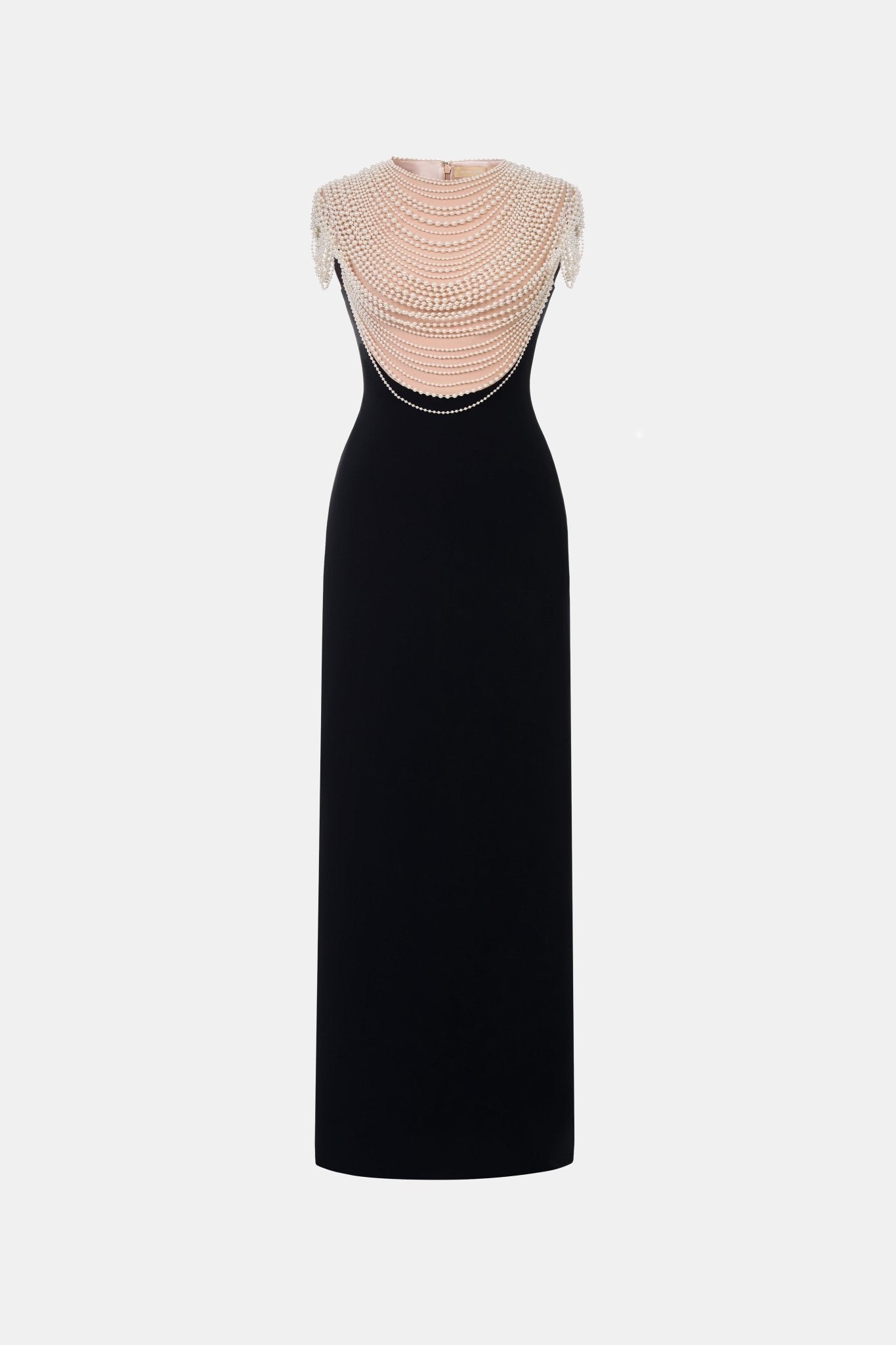 Black Lace Flower Pencil Dress - Montsand