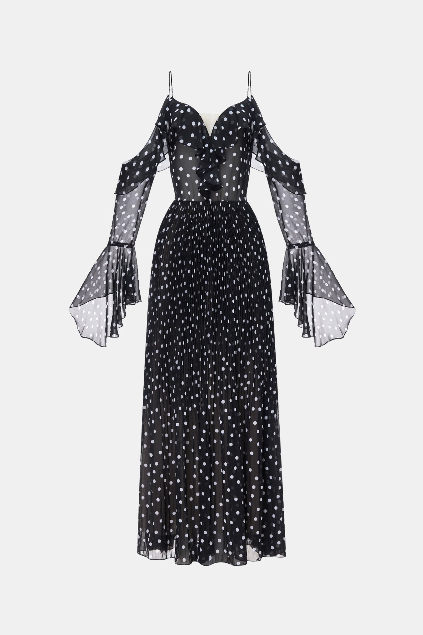 Black Off-shoulder Flowing Dress Dresses Montsand