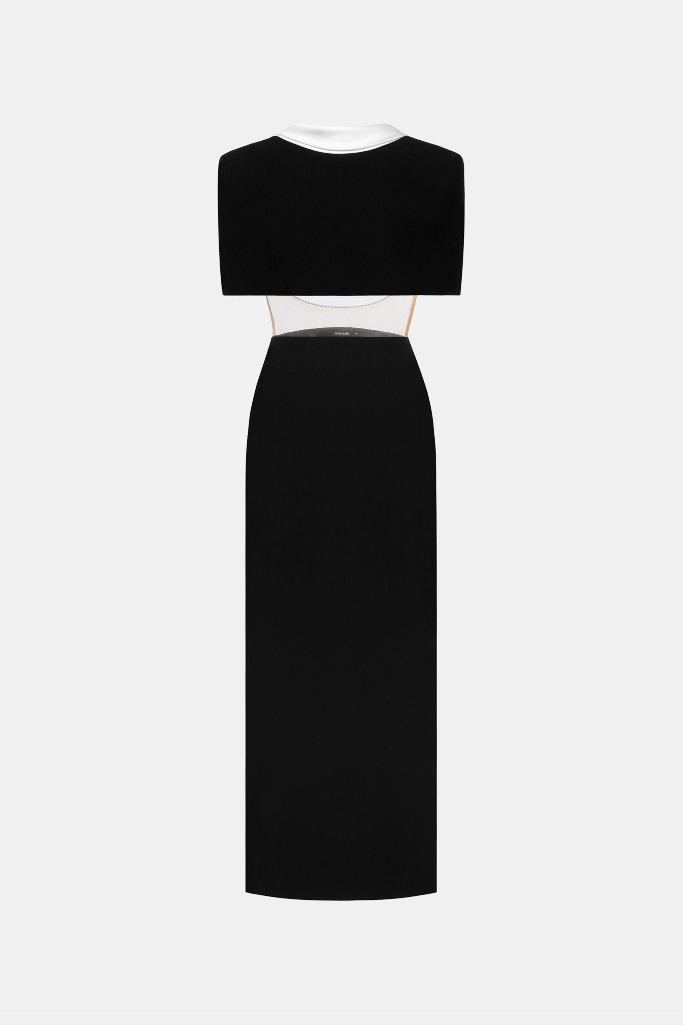 Black Open - back Cape Dress - Montsand