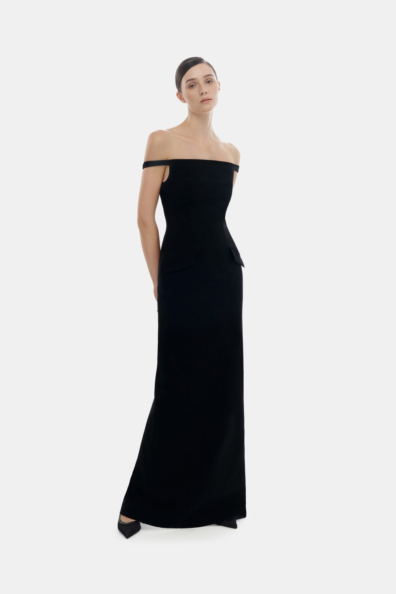 Black Pearl Beaded Maxi Dress L Black Pearl Beaded Maxi Dress L