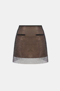 Black Rhinestone Skirt - Montsand