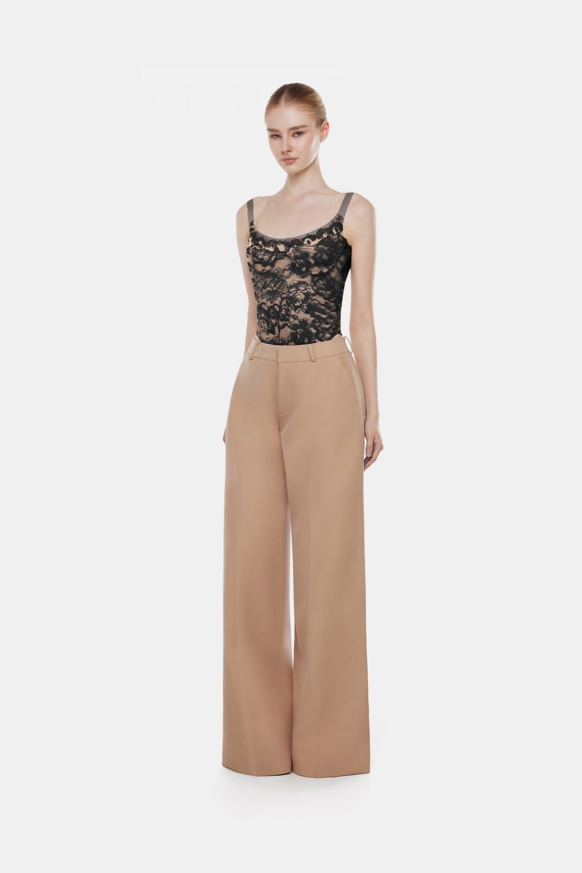 Black Sheer Lace Top - Montsand