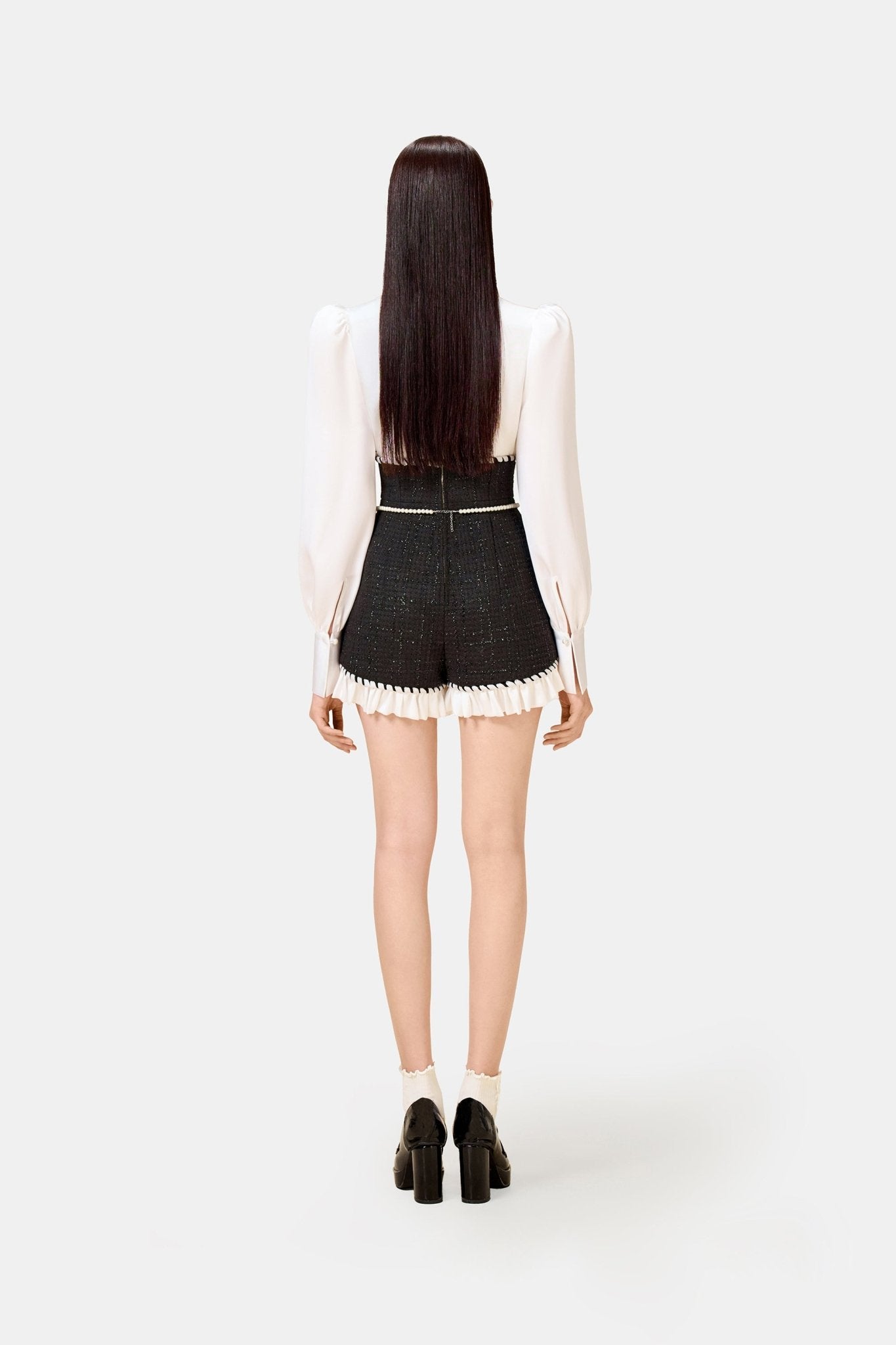 Black Tweed Romper - Montsand