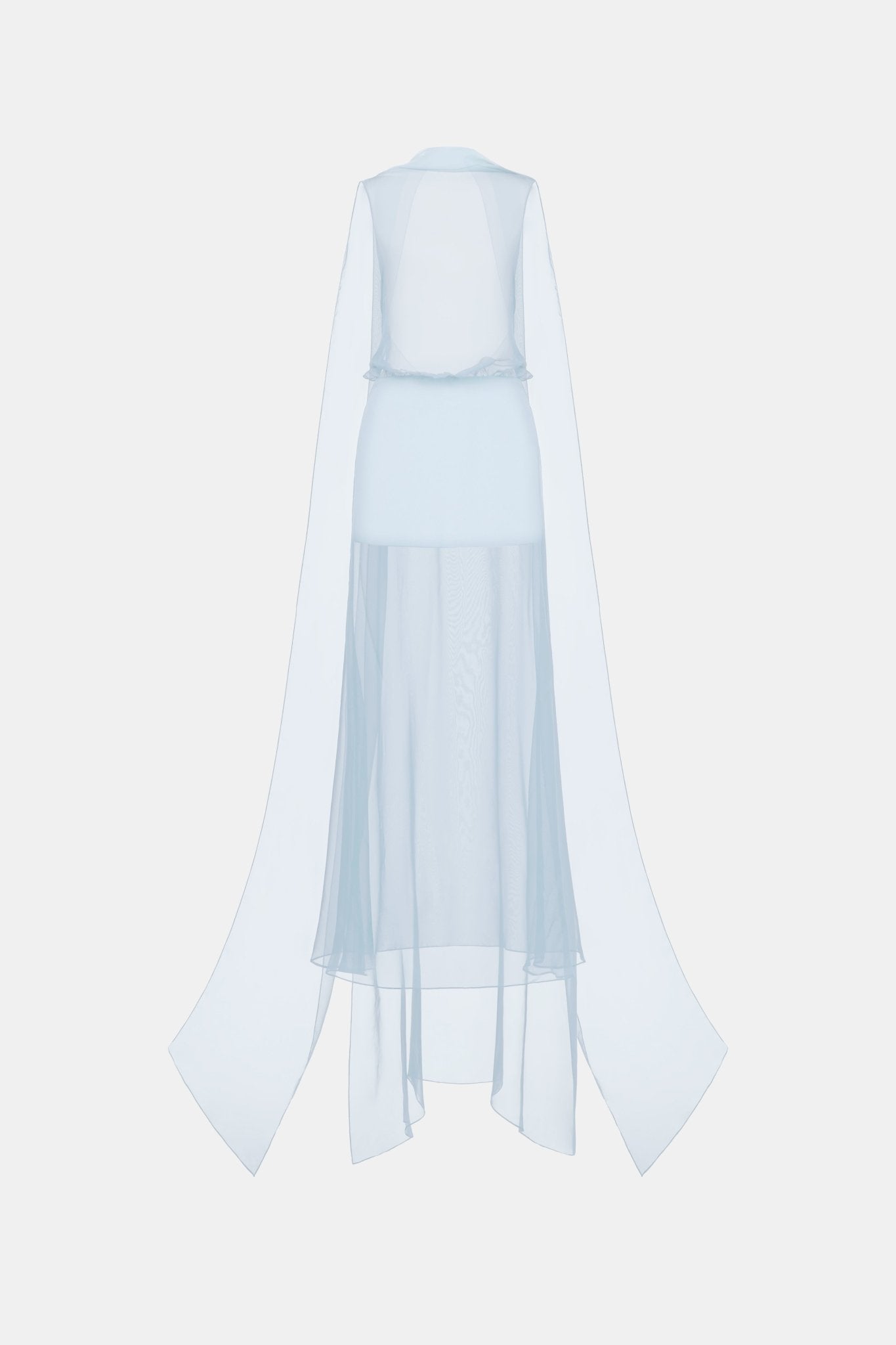 Blue Chiffon Dress - Montsand