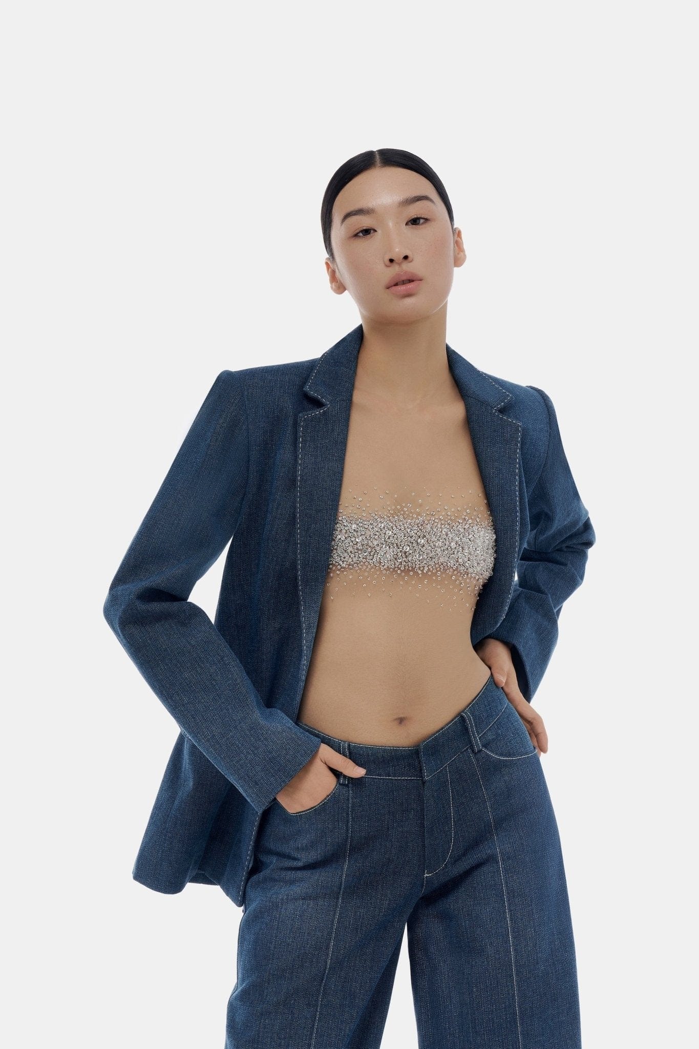 Blue Denim Blazer - Montsand