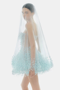 Blue Flowers Mini Dress - Montsand
