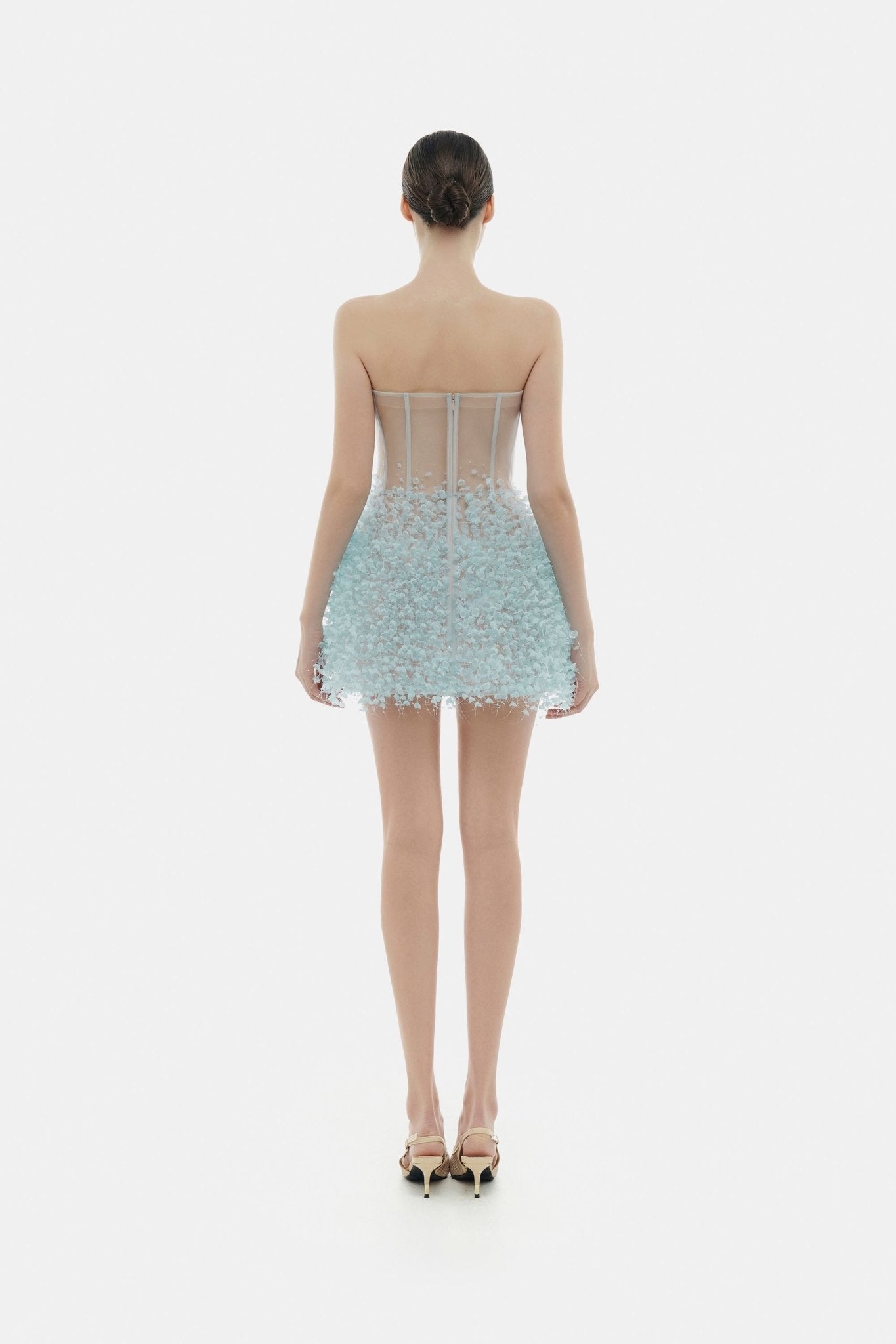 Blue Flowers Mini Dress - Montsand