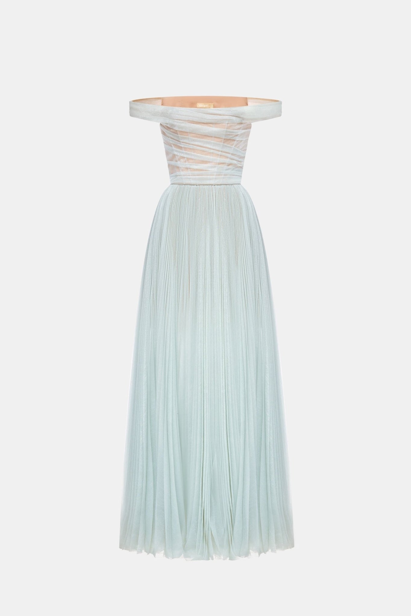 Blue Off-shoulder Maxi Dress Dresses Montsand