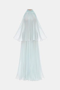 Blue Pleated Dress Dresses Montsand