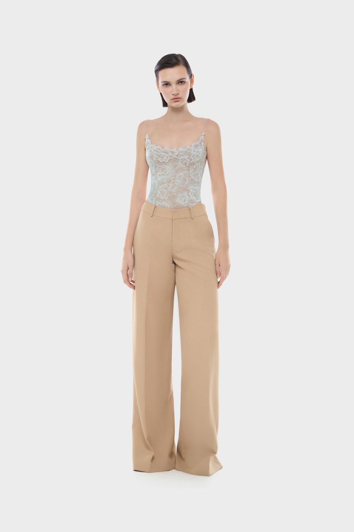 Blue Sheer Lace Top - Montsand