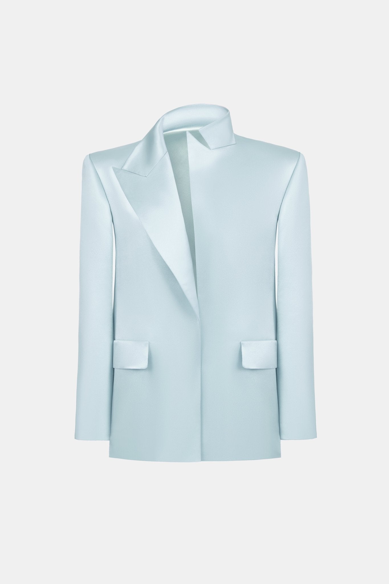 Blue Silk Blazer - Montsand