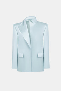 Blue Silk Blazer - Montsand