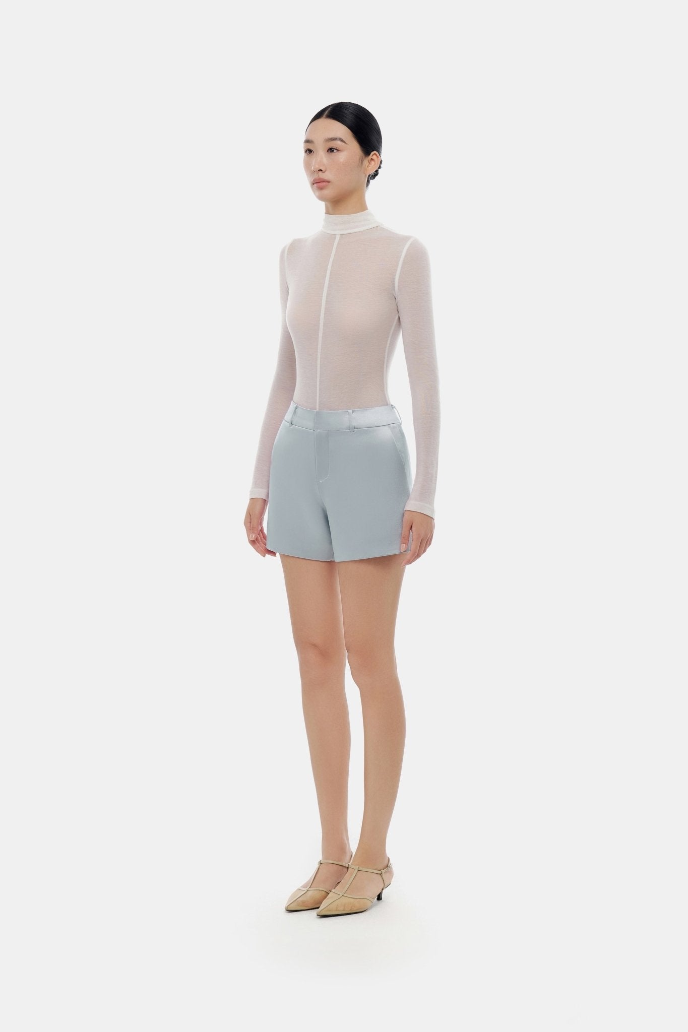 Blue Silk Shorts - Montsand