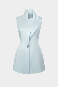 Blue Sleeveless Blazer - Montsand