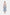 Blue Straight Neckline Pleat Midi Dress - Montsand