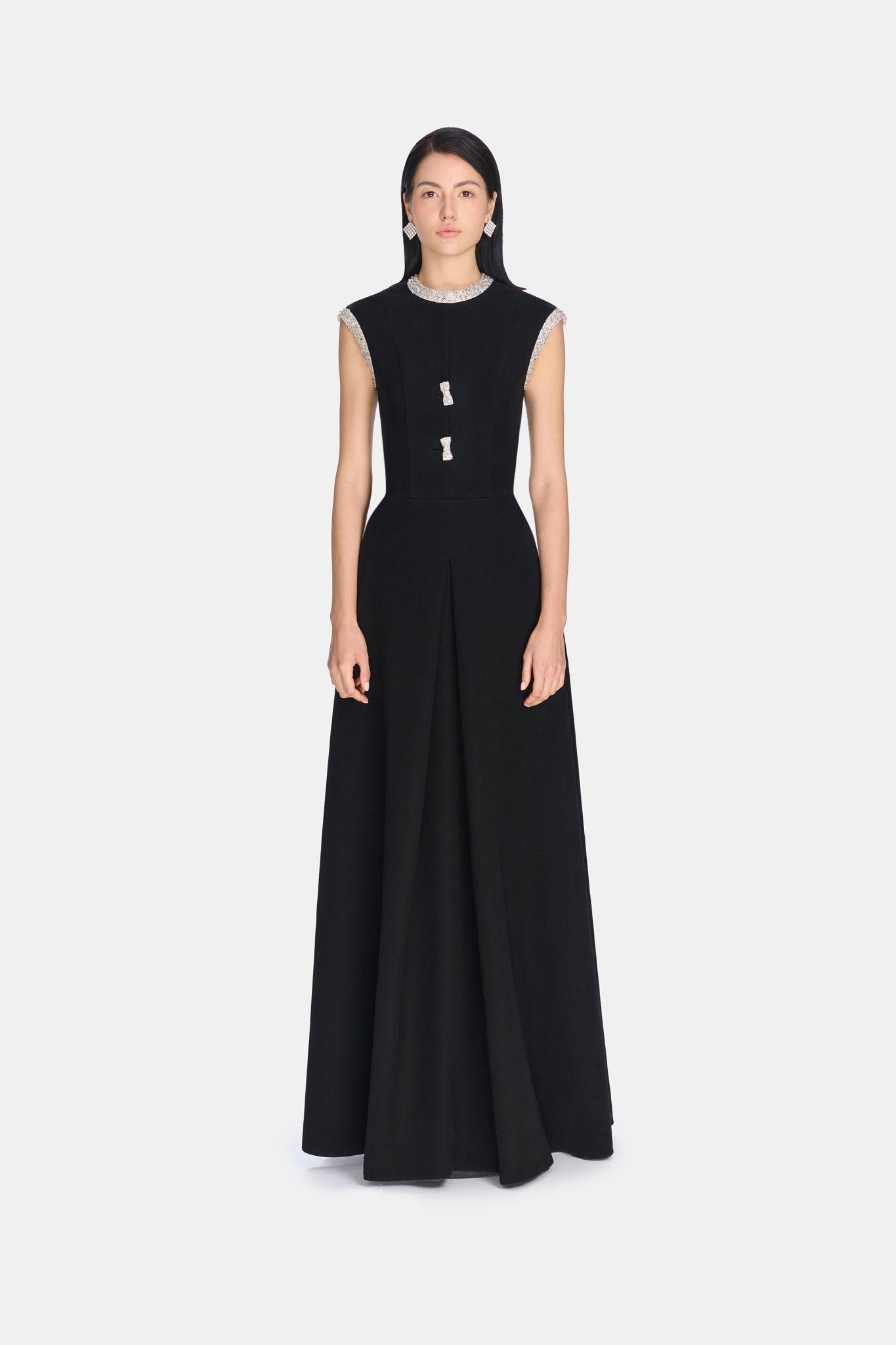 Bow Tie Black Dress - Montsand