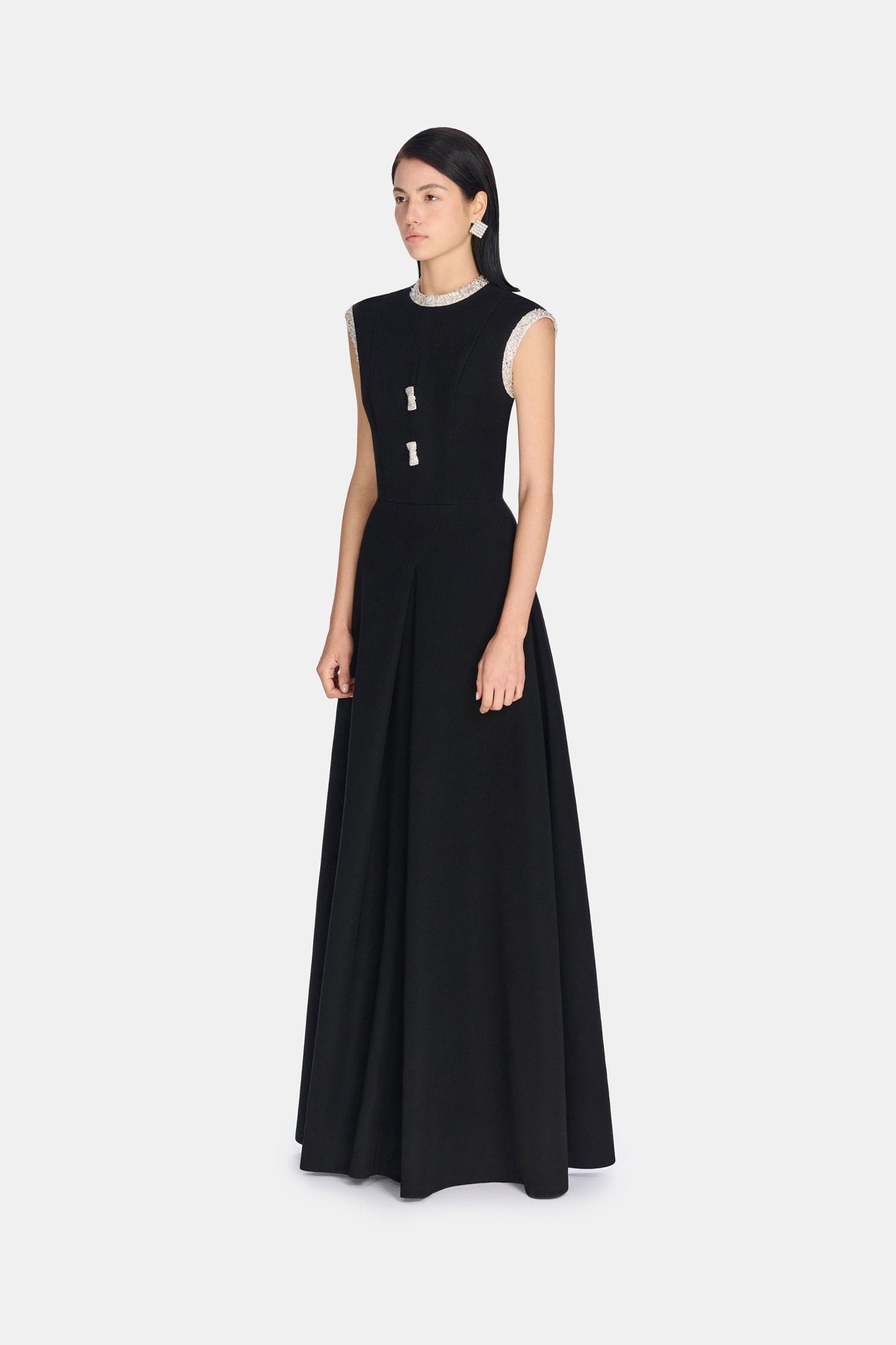 Bow Tie Black Dress - Montsand