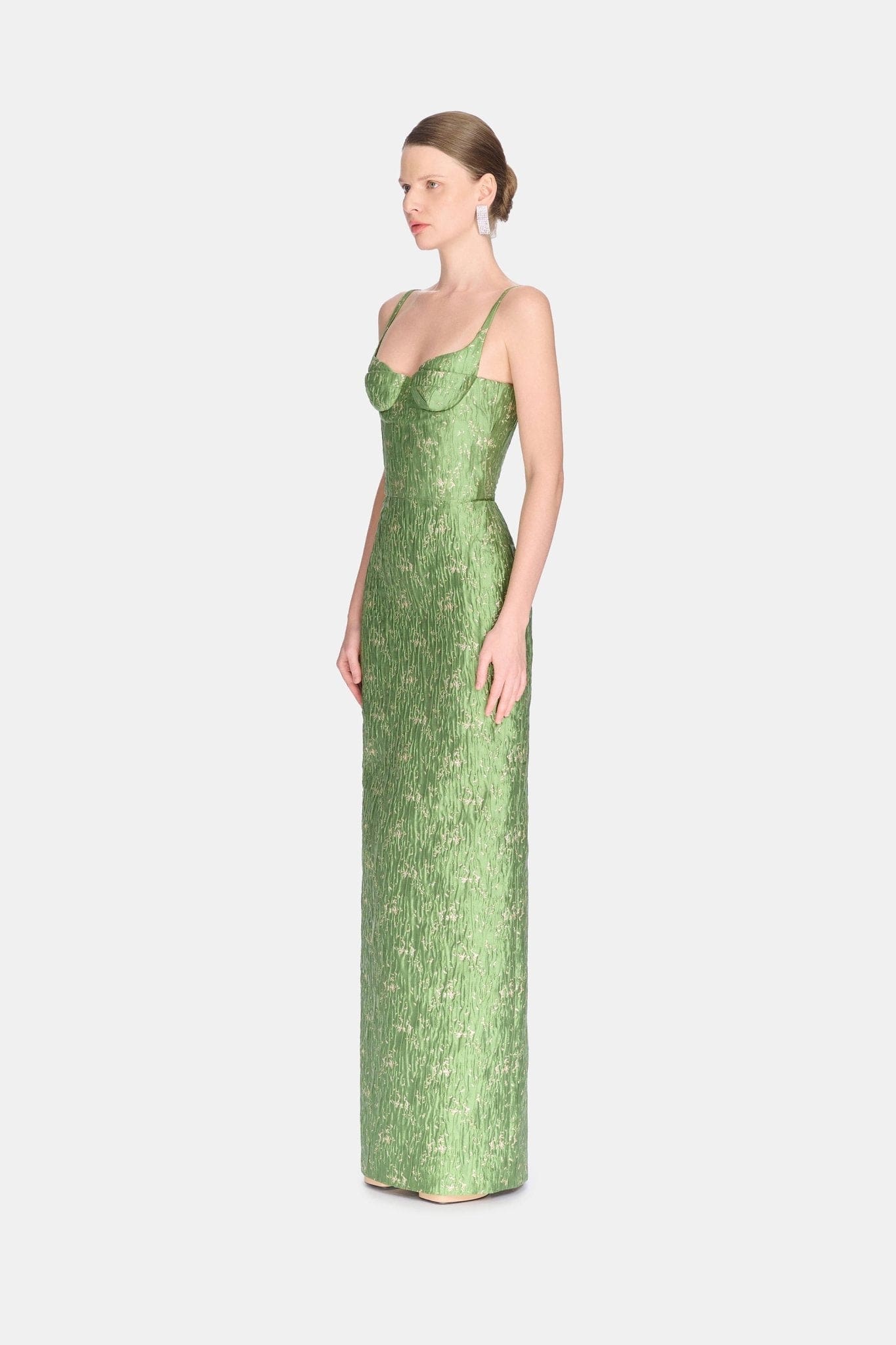 Brocade Bamboo Maxi Dress S Brocade Bamboo Maxi Dress S