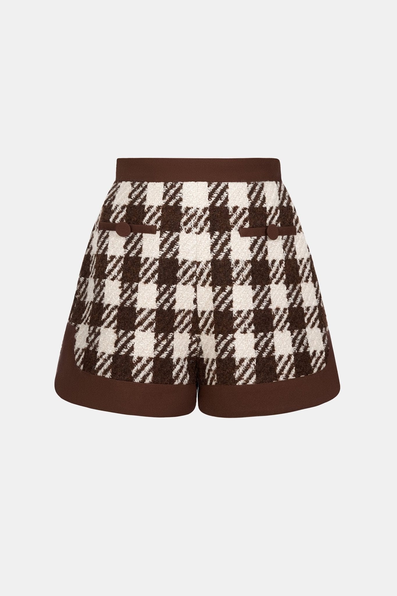 Brown Checkered Shorts - Montsand