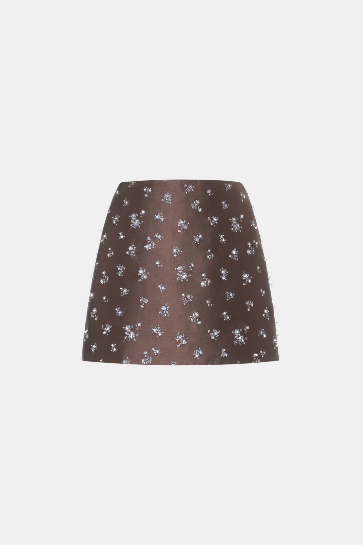 Brown Ditsy Floral Mini Skirt - Montsand