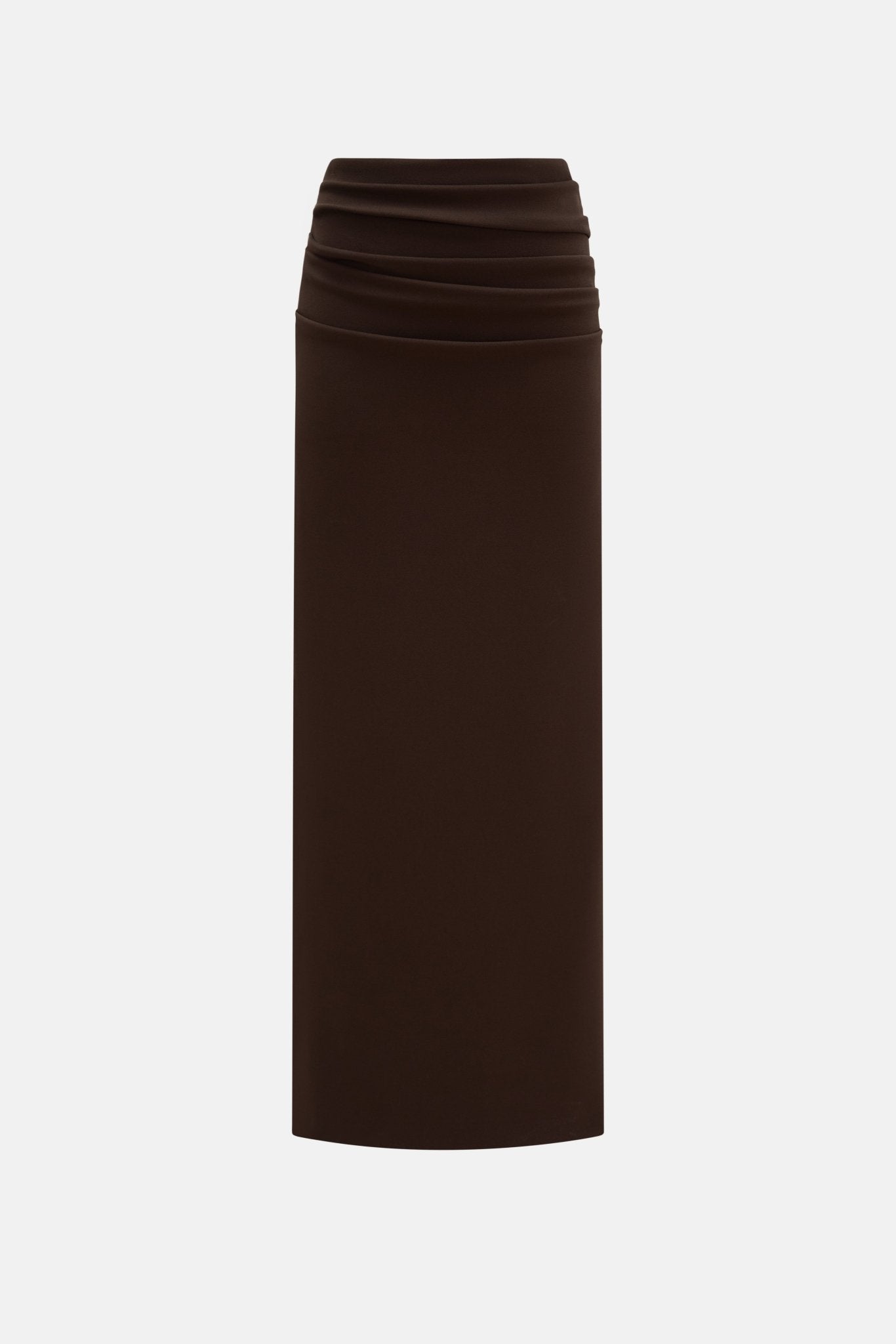 Brown Draped Maxi Skirt Skirts Montsand