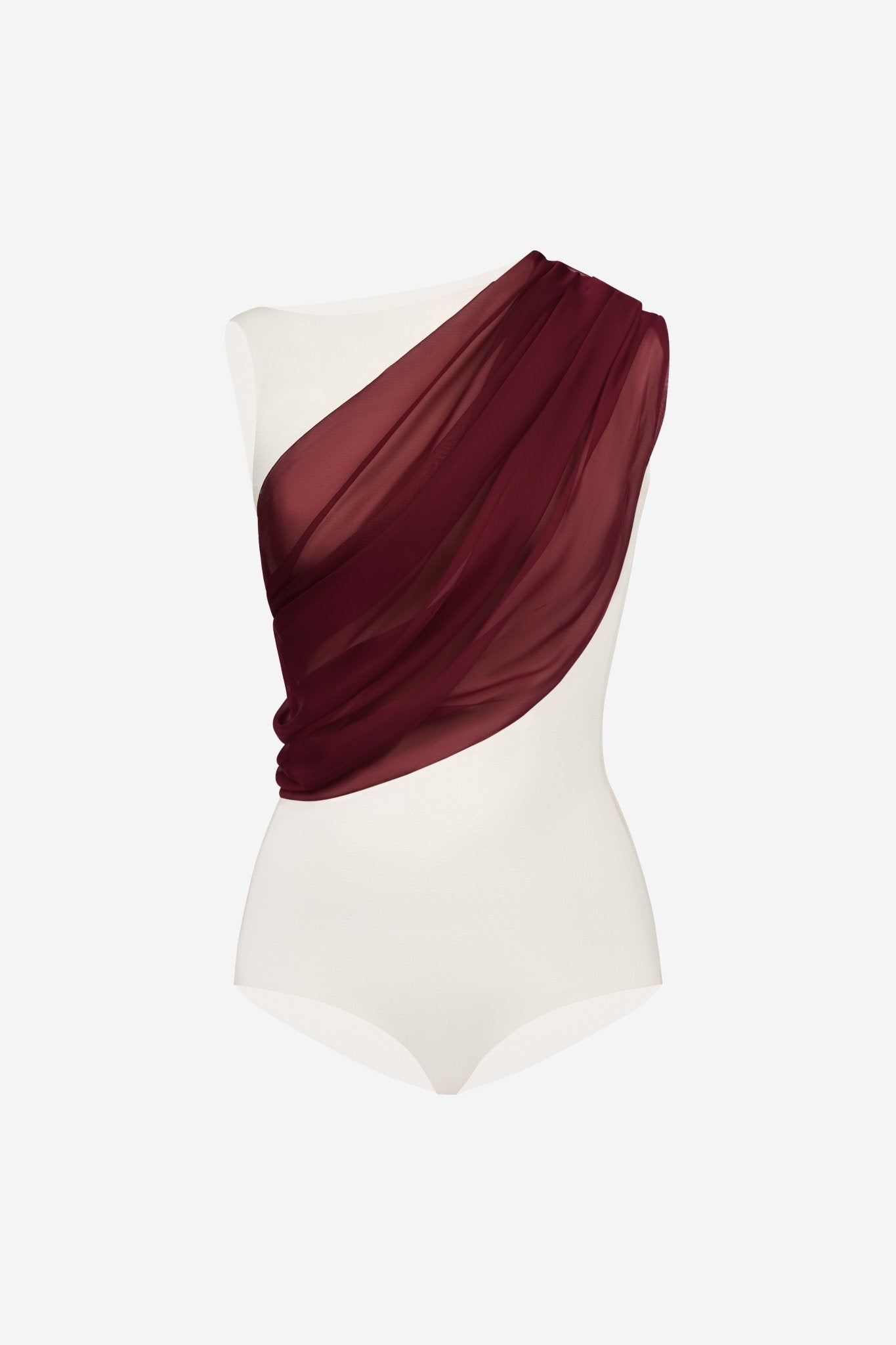 Burgundy Draped Top - Montsand
