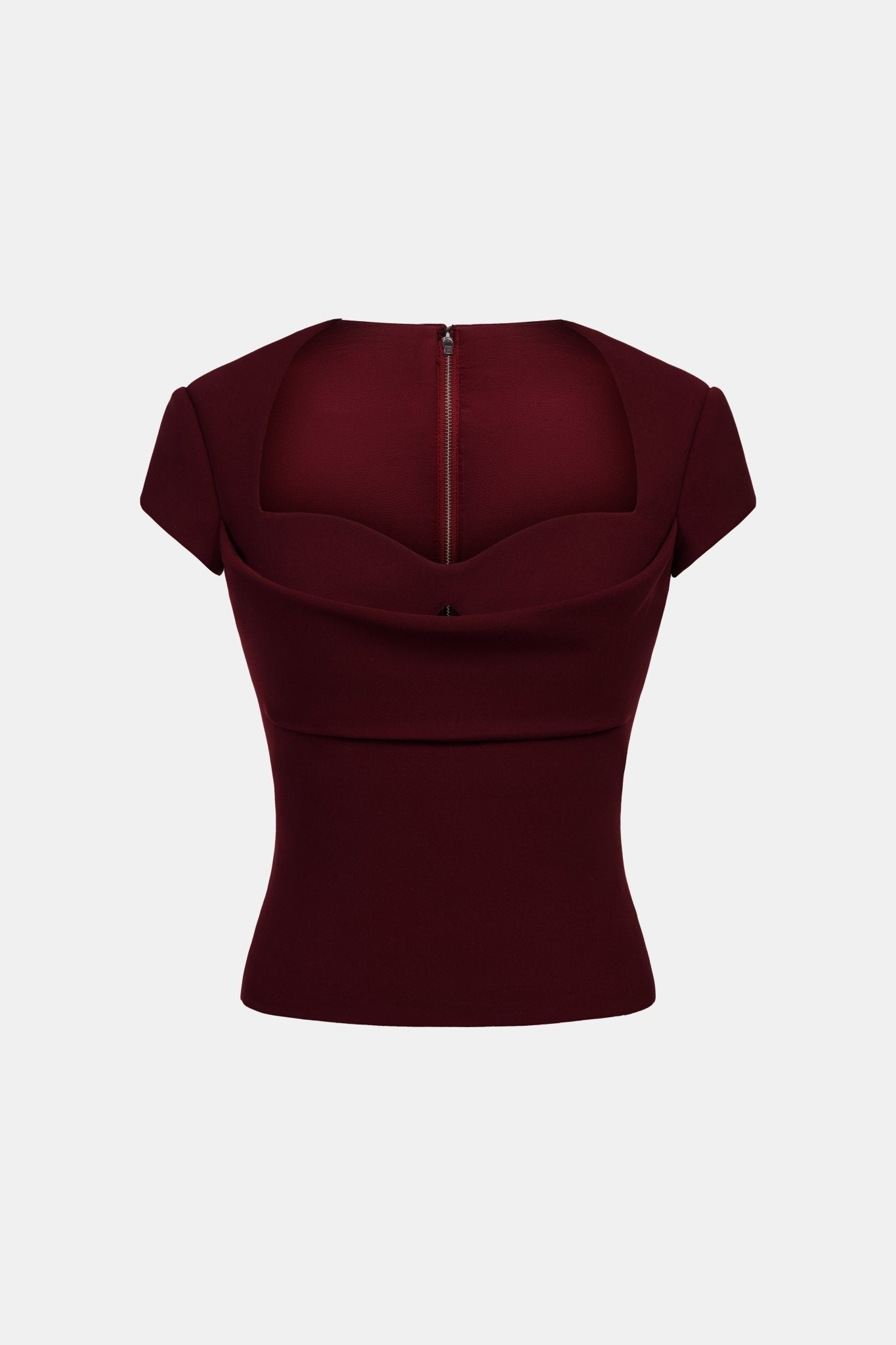 Burgundy Draped Top - Montsand