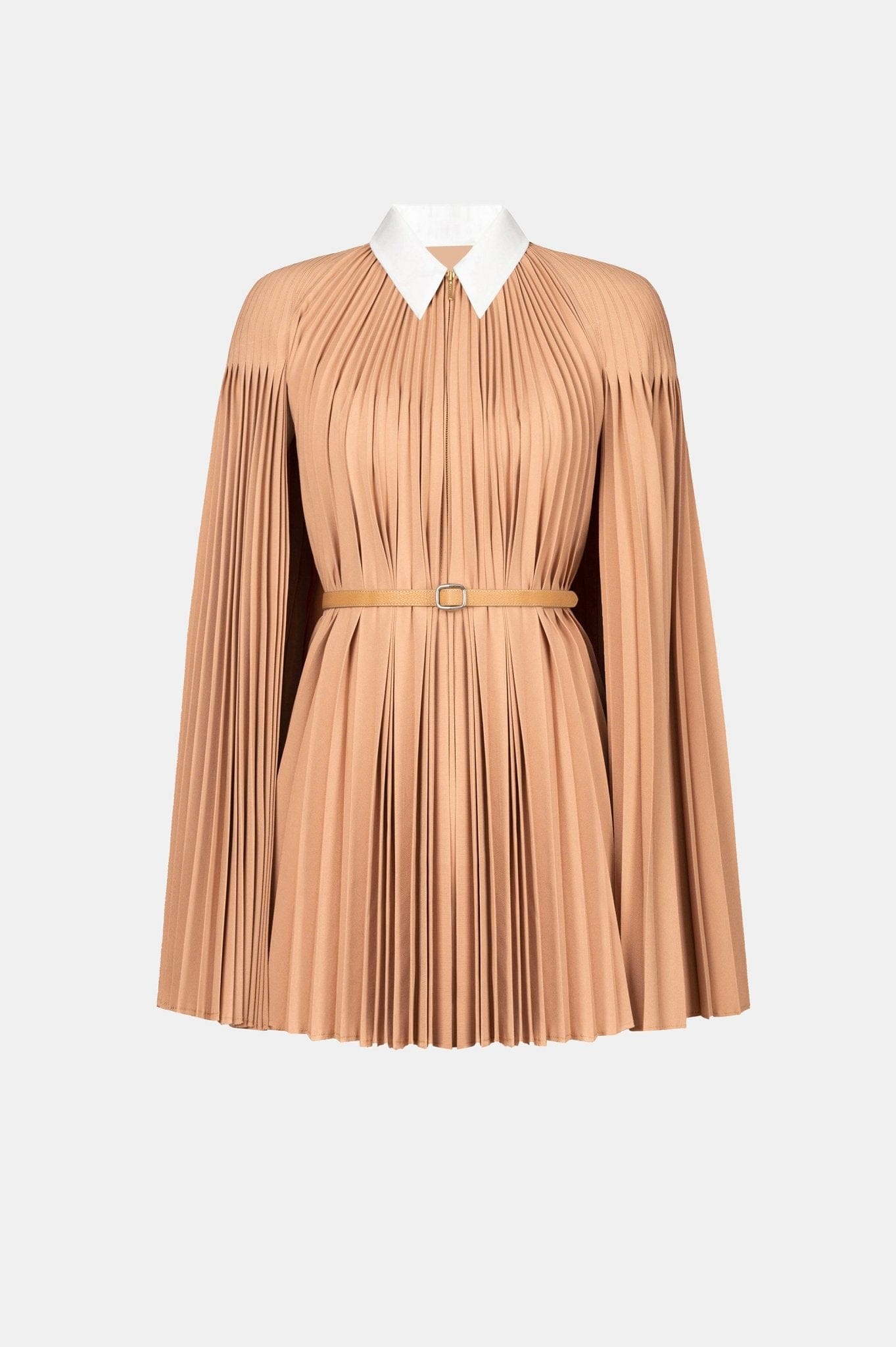Camel Pleated Cape - Montsand