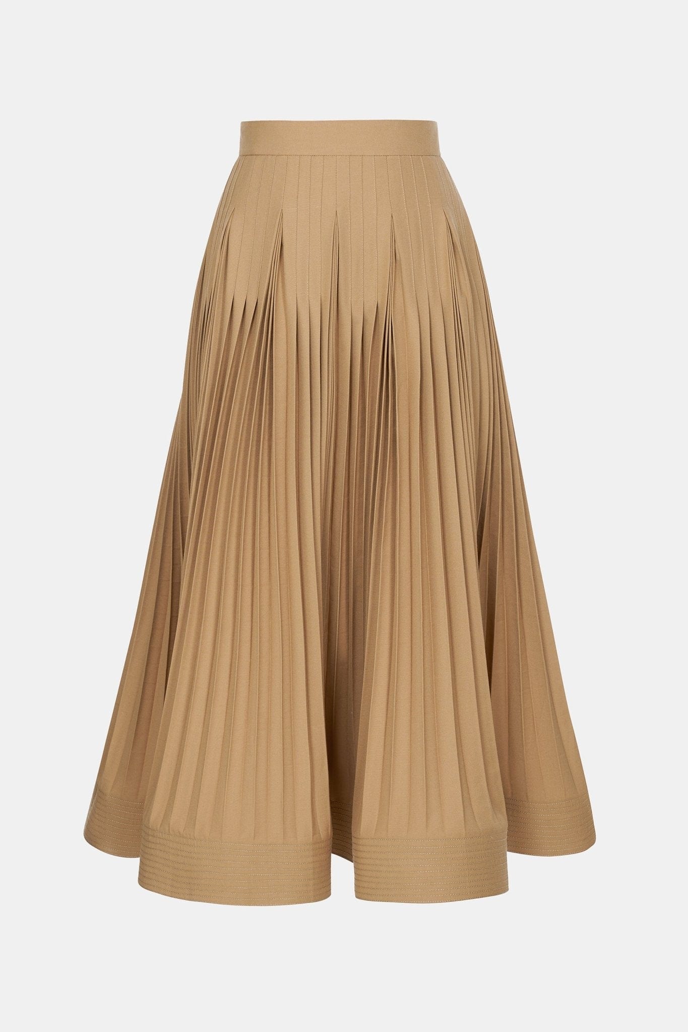 Camel Pleated Skirt - Montsand