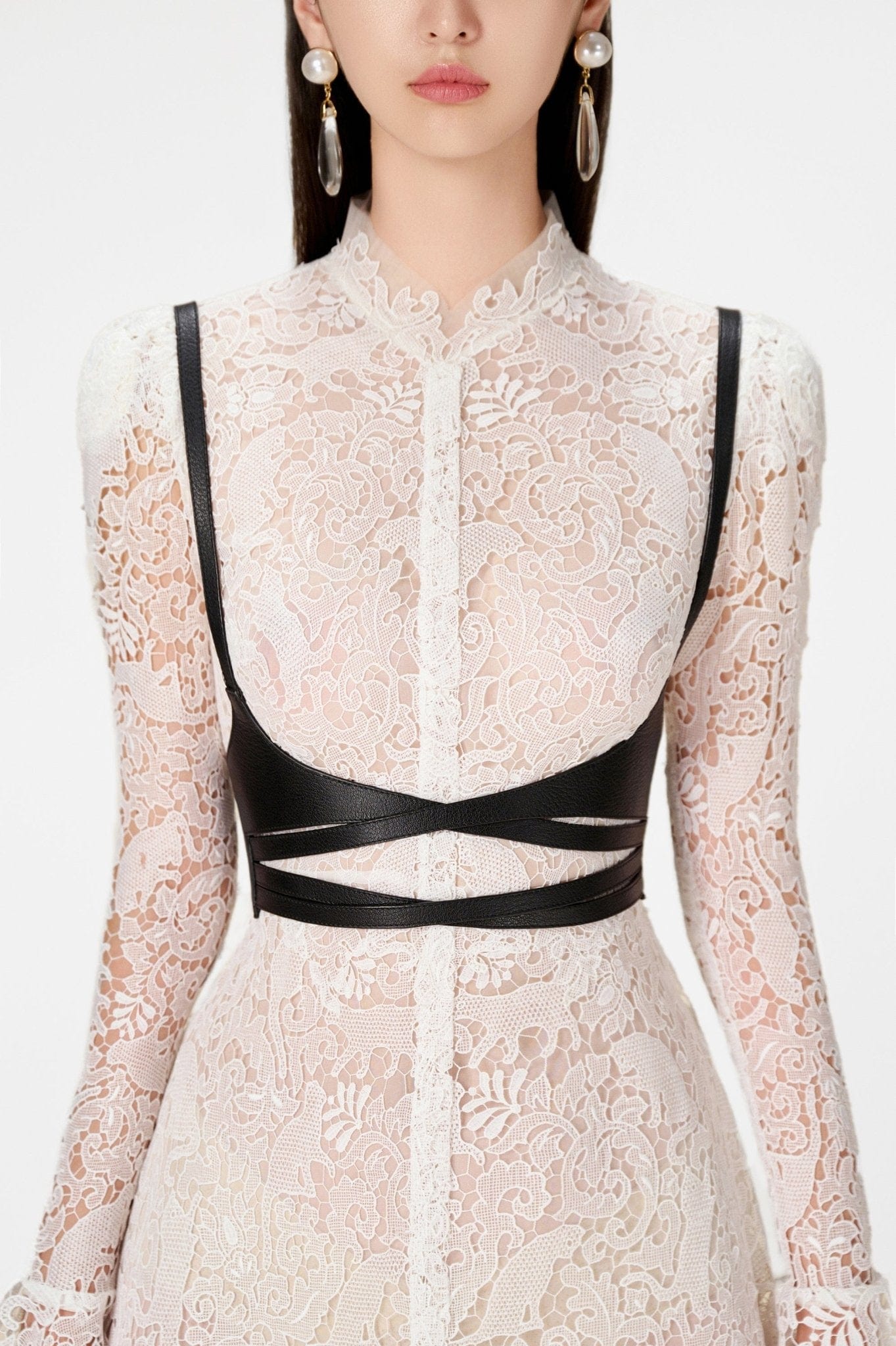 Cat Lace Long Dress - Montsand