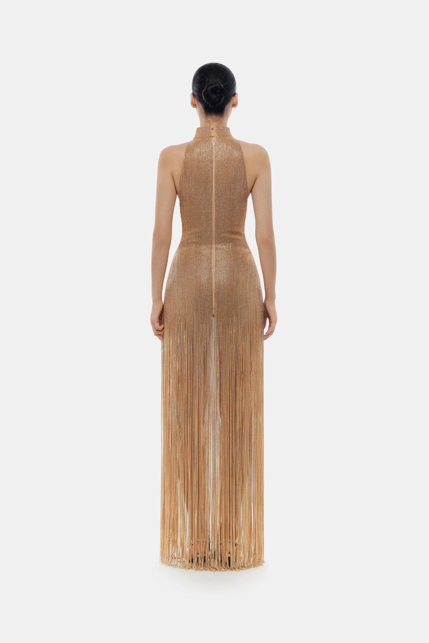 Champagne Crystalized Dress - Montsand