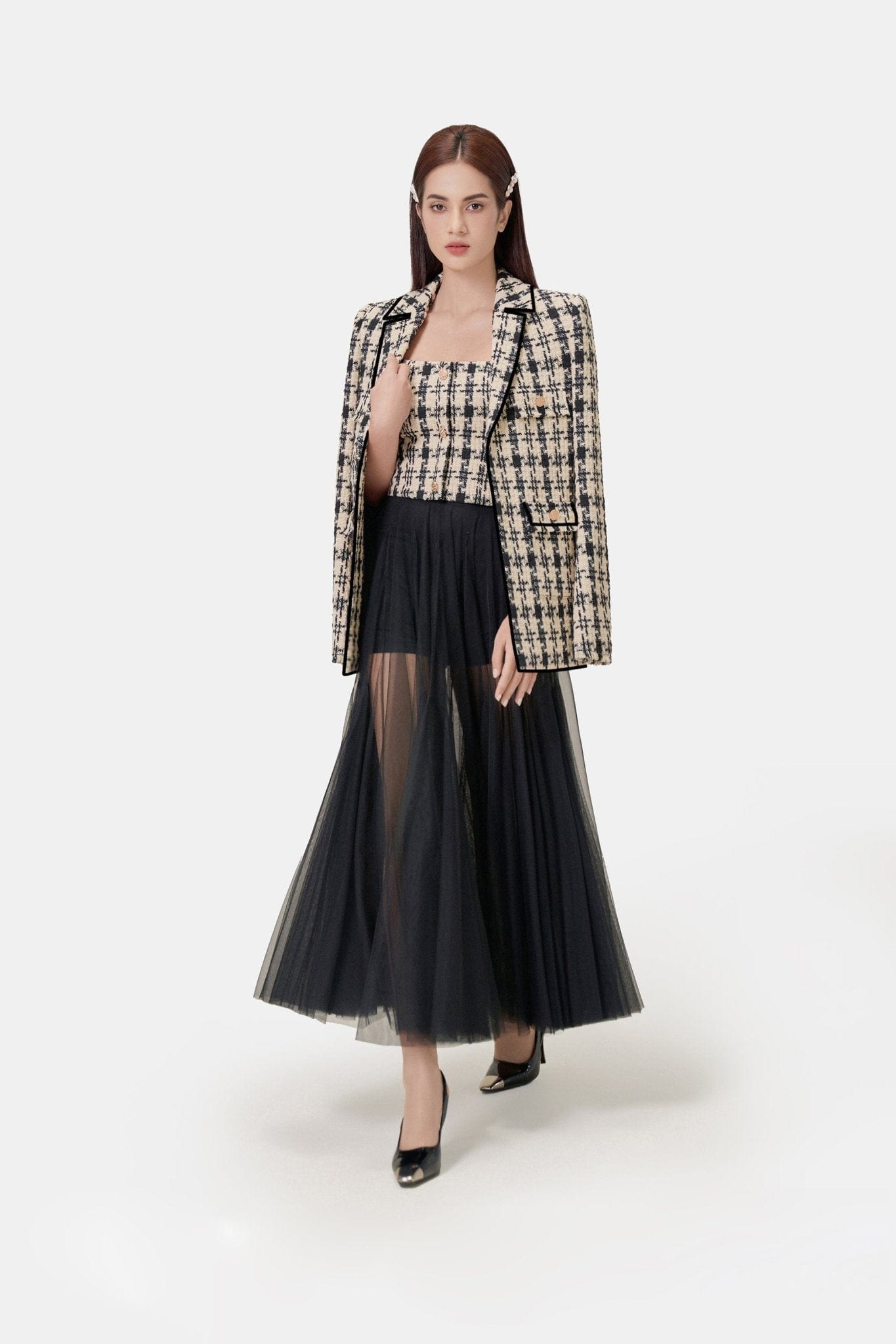 Classic Gingham Sleeveless Top - Montsand