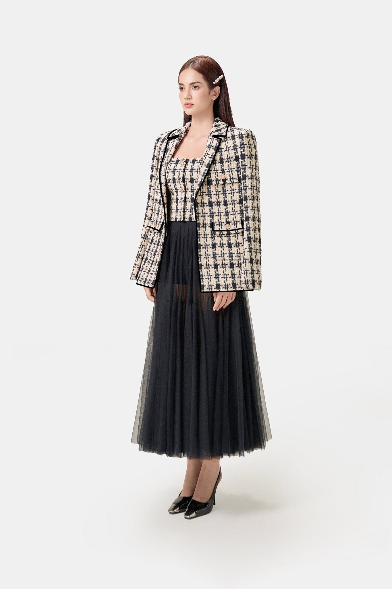 Classic Gingham Sleeveless Top - Montsand