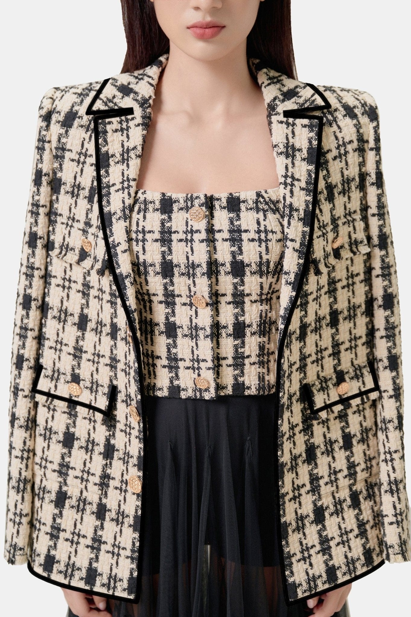 Classic Gingham Sleeveless Top - Montsand