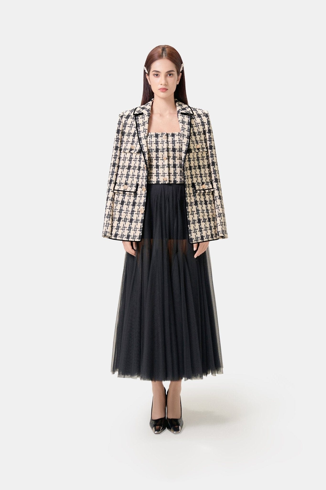 Classic Gingham Sleeveless Top - Montsand