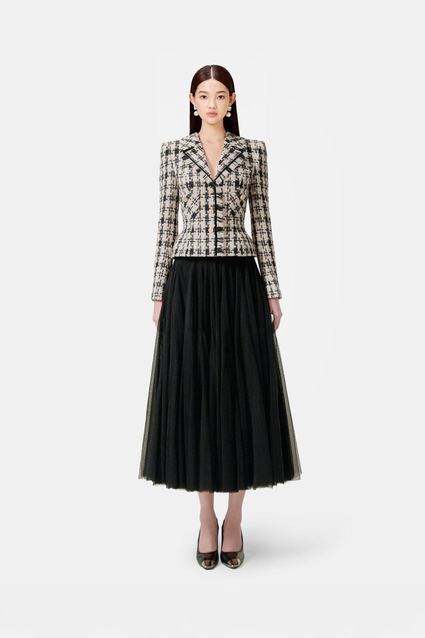 Classic Gingham Tailored Jacket - Montsand