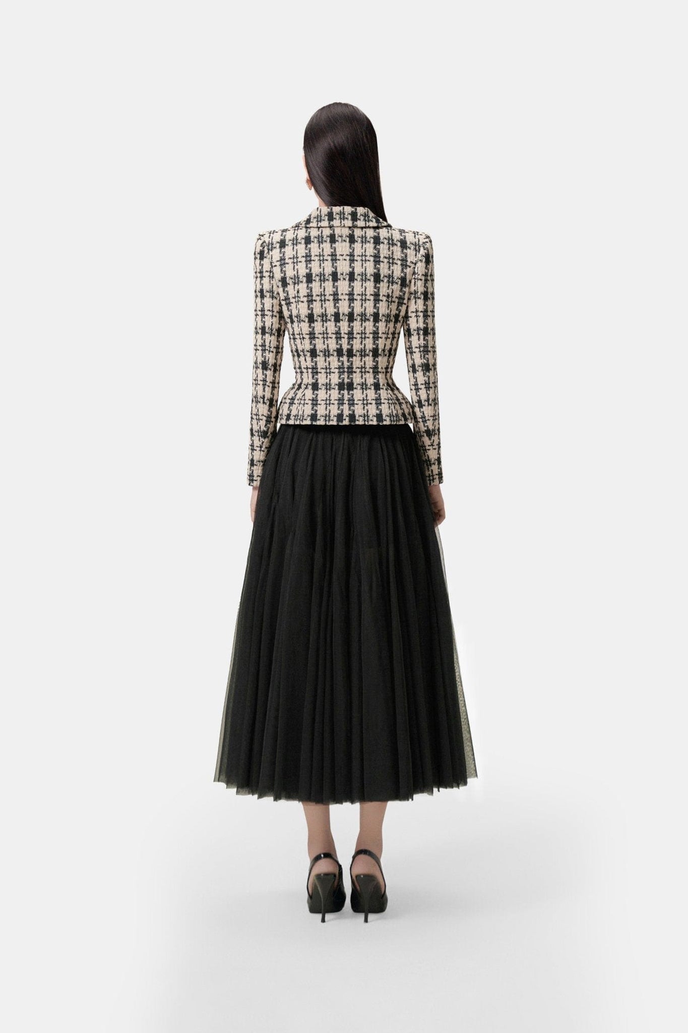 Classic Gingham Tailored Jacket - Montsand