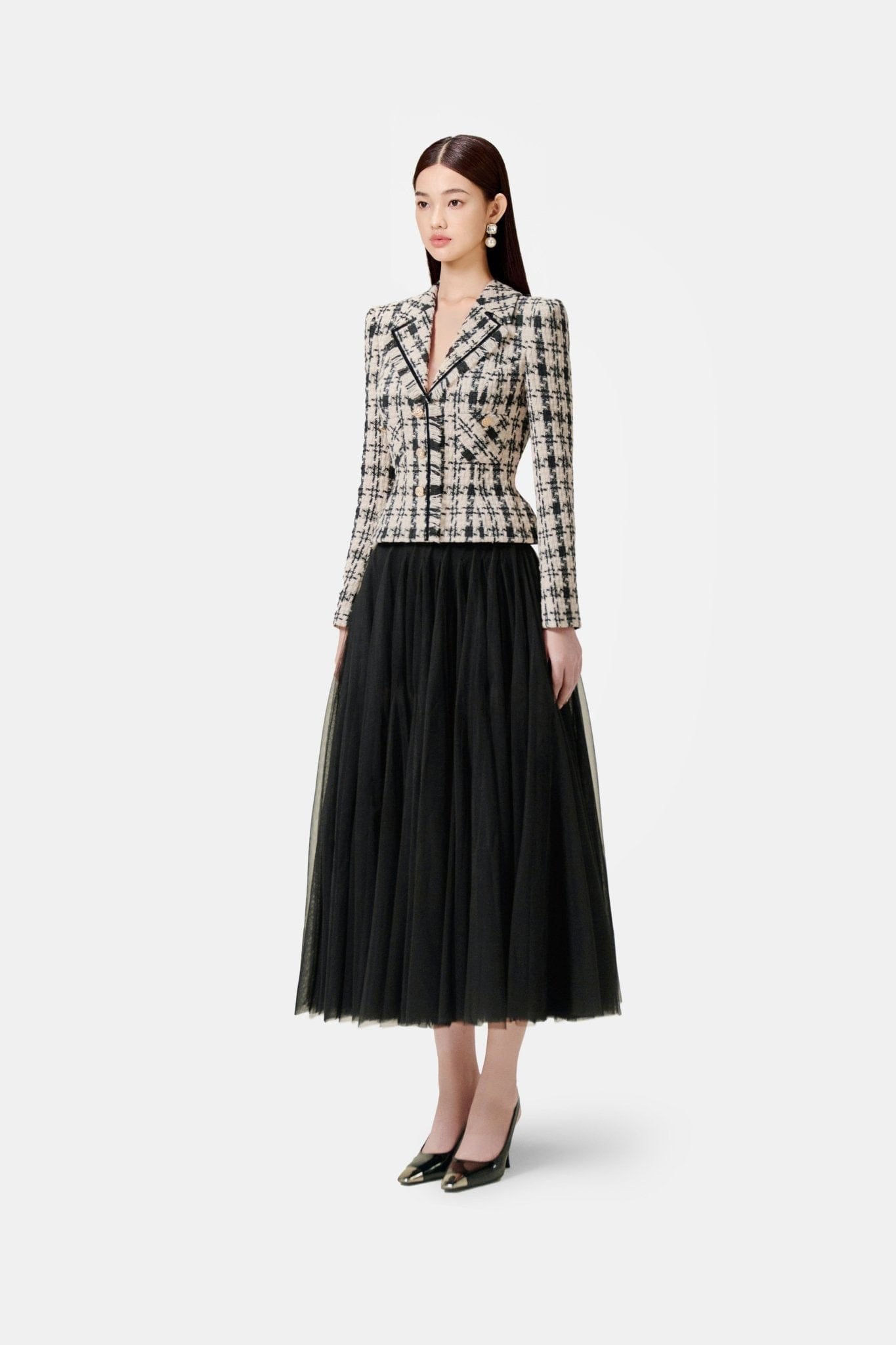 Classic Gingham Tailored Jacket - Montsand