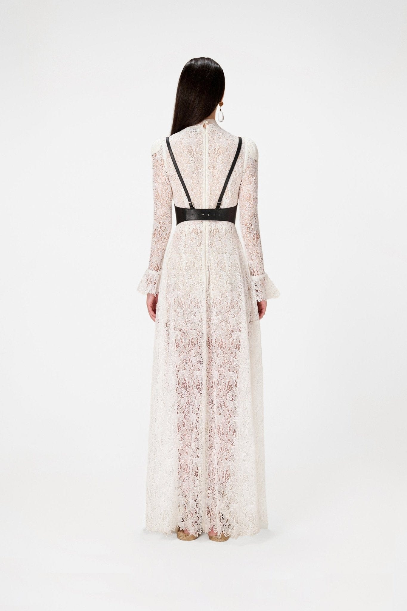 Deer Lace Long Dress - Montsand