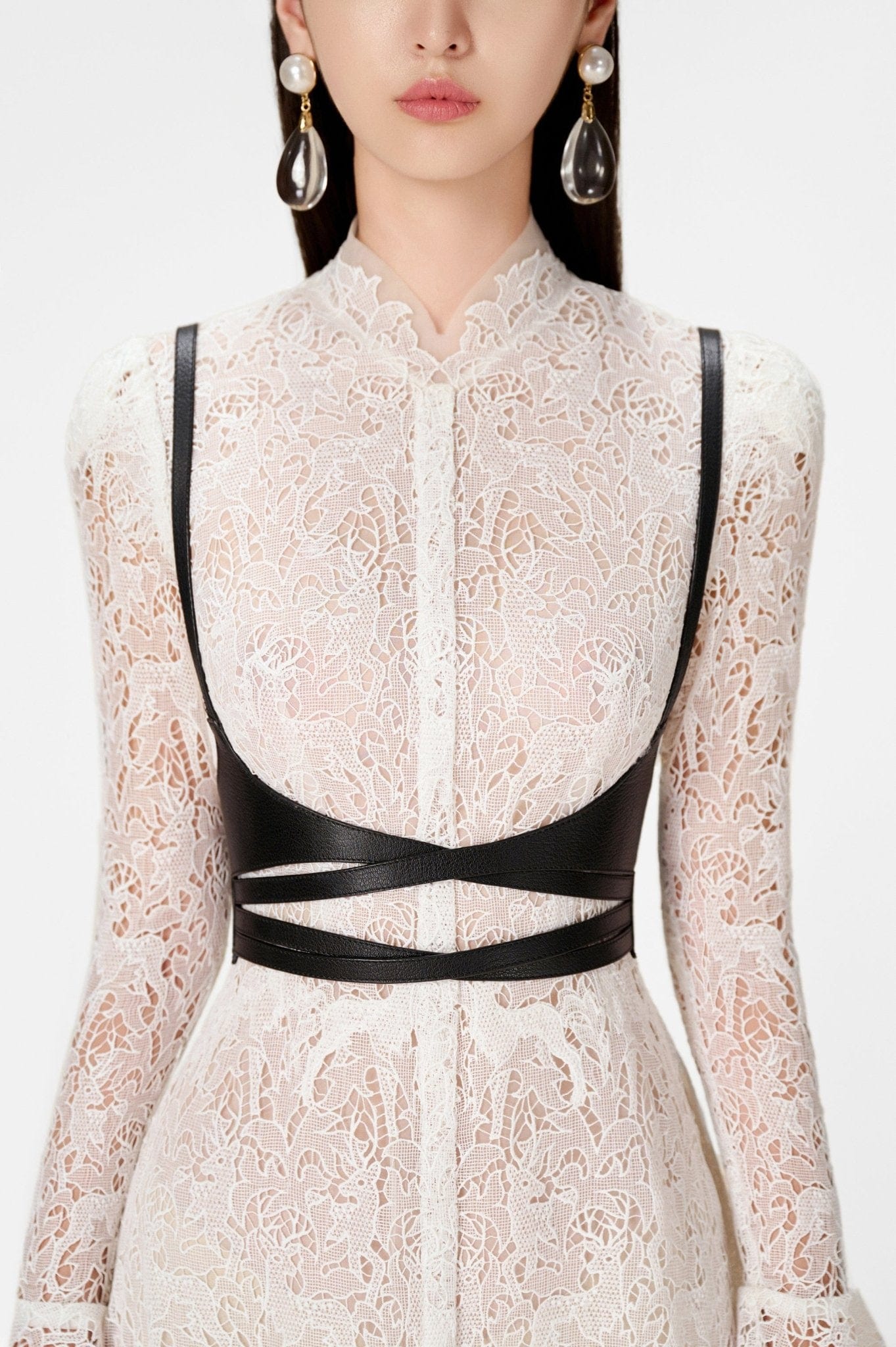 Deer Lace Long Dress - Montsand