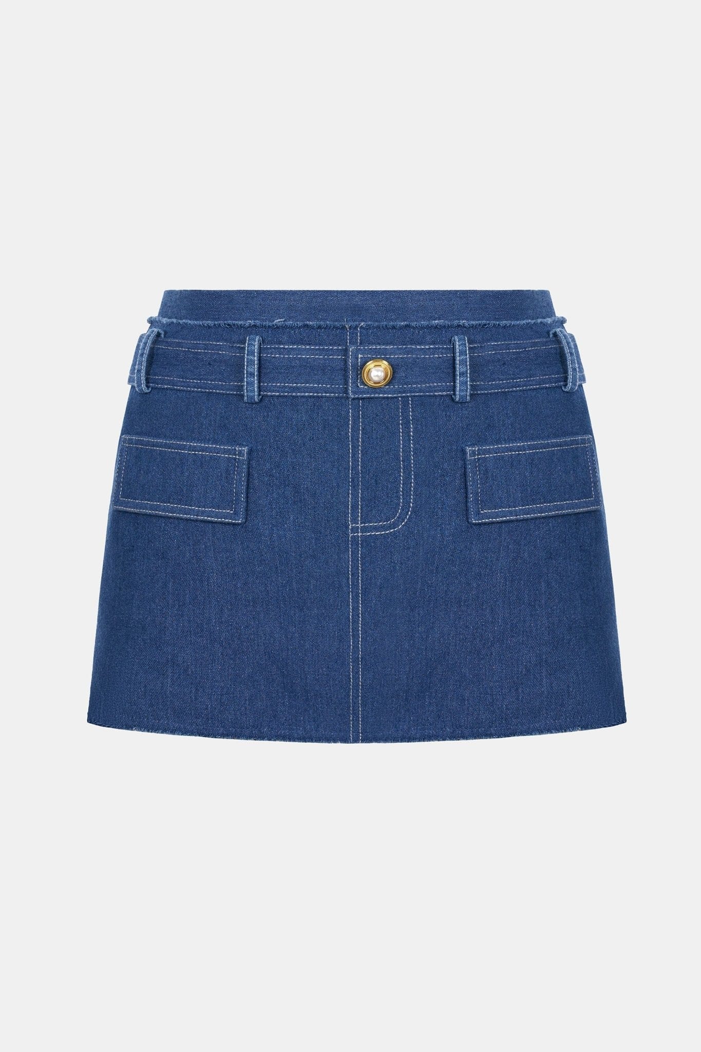 Denim Tweed Mini Skirt - Montsand