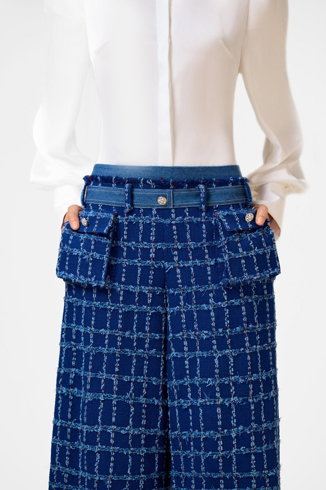 Denim Tweed Trousers - Montsand