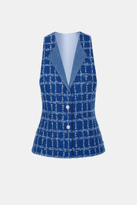 Denim Tweed Waistcoat - Montsand