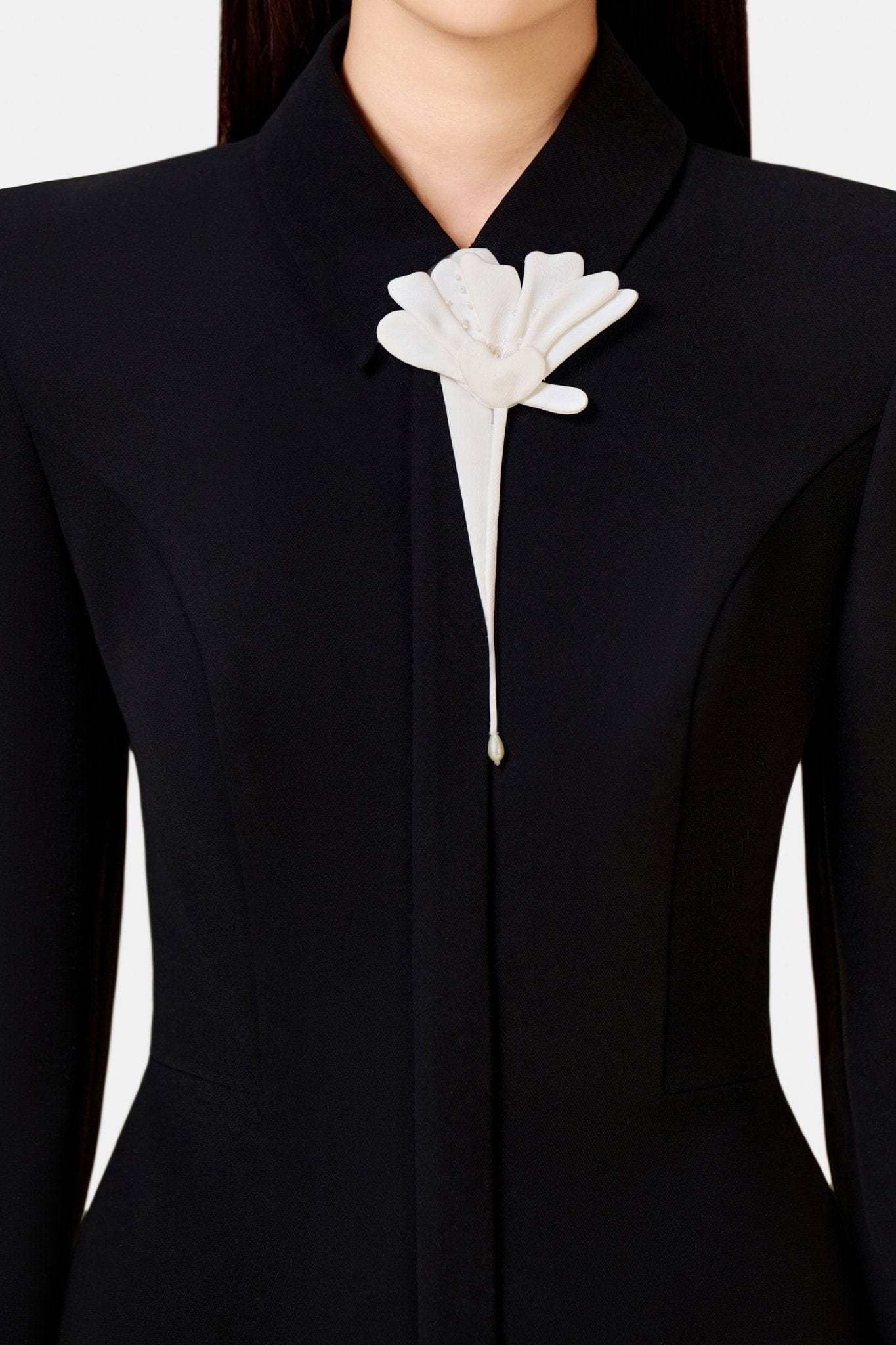 Flower Black Mini Dress - Montsand